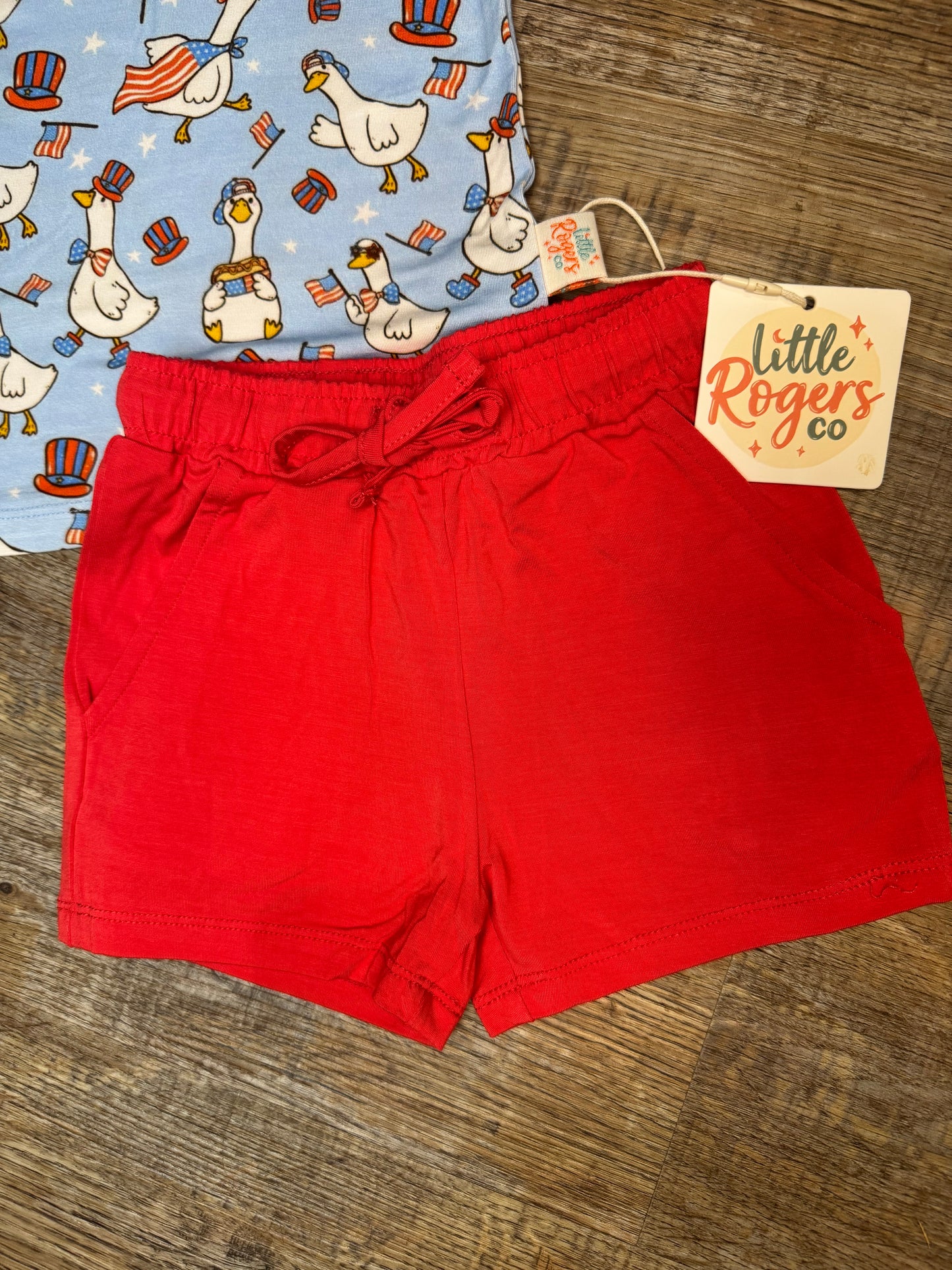 Red, White, & Goose Daywear Set