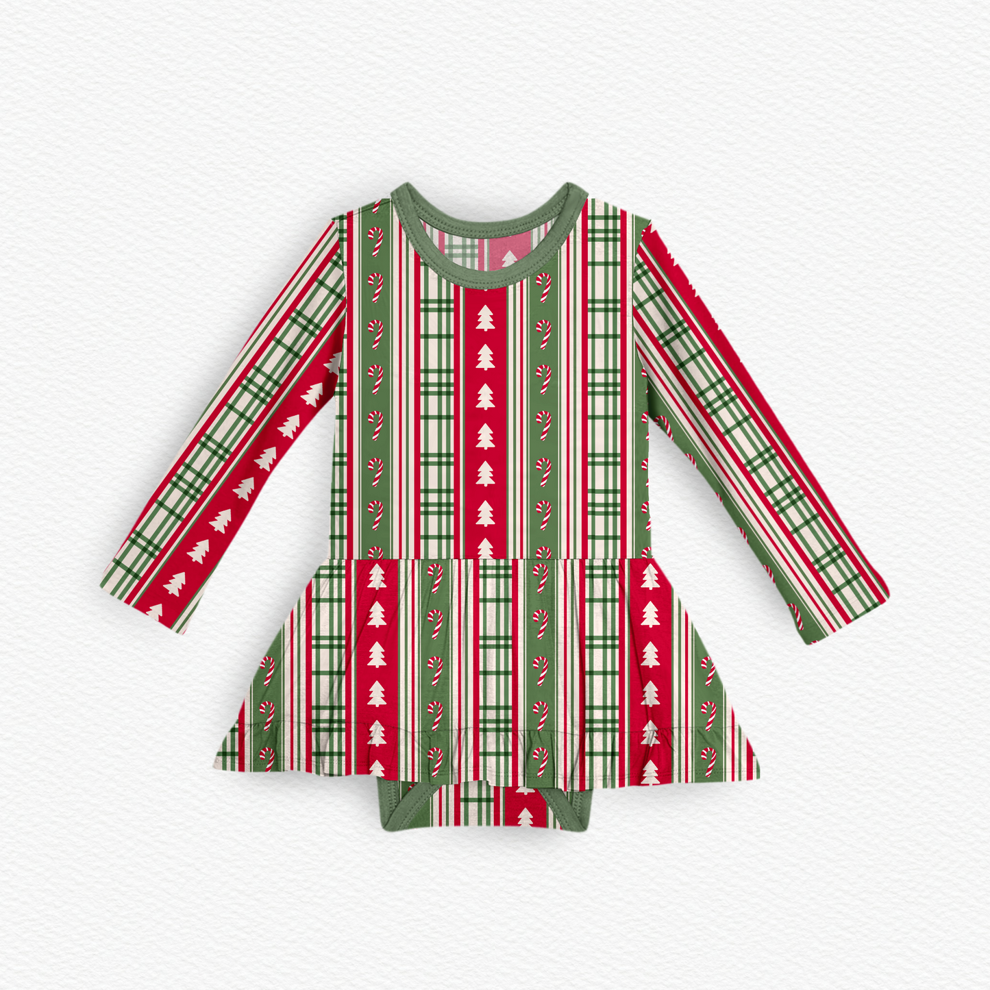 Holly & Plaid Bodysuit Twirl