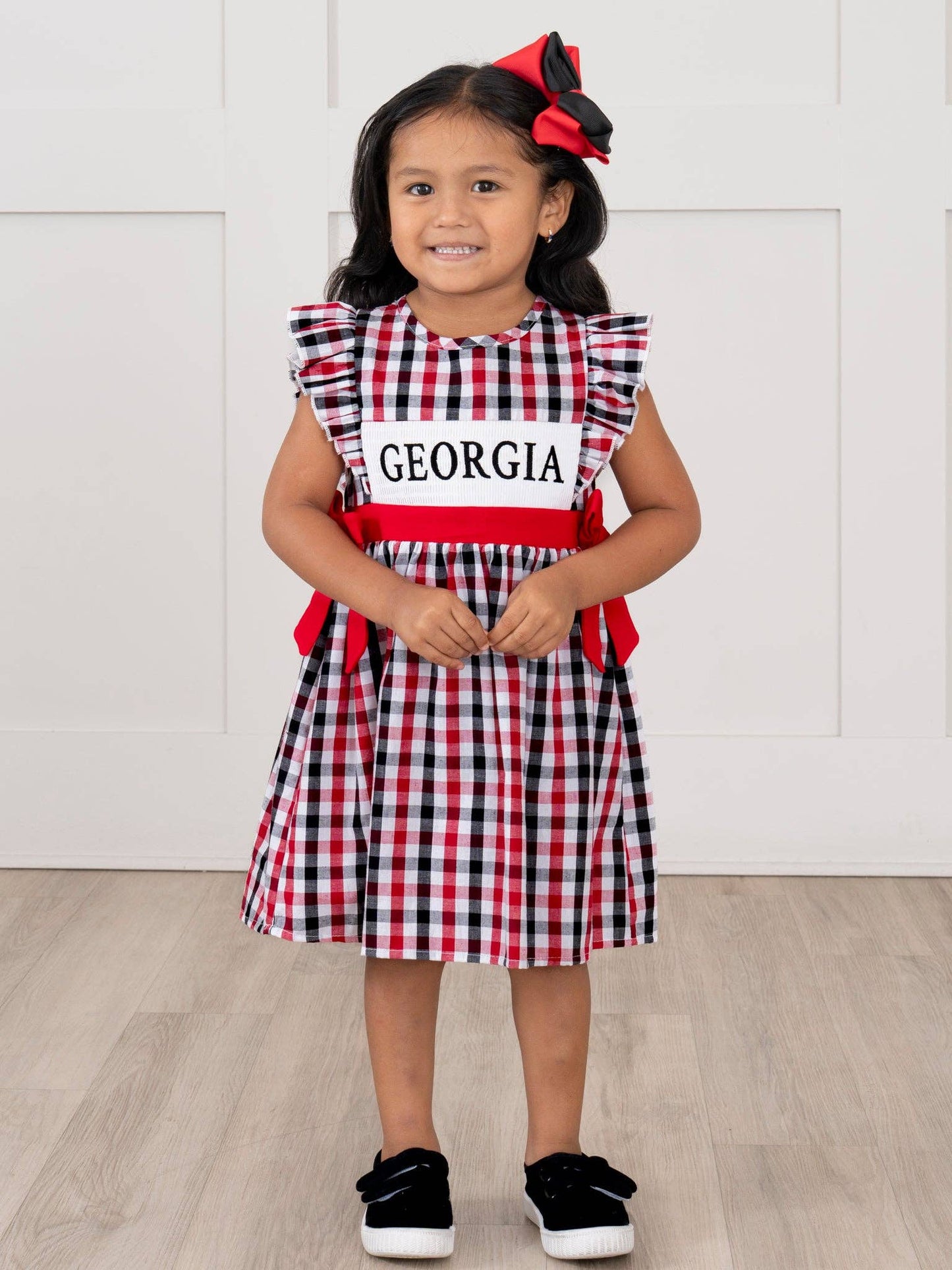 Georgia Smocked Gingham Dress