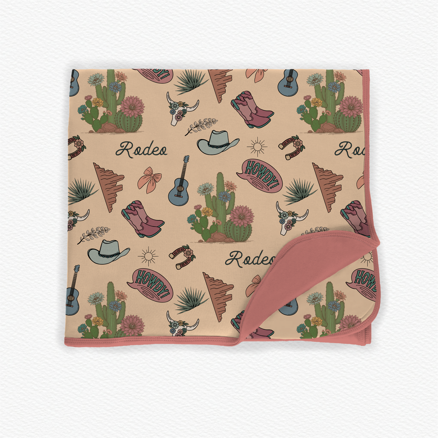 Cactus Cowgirl Blanket