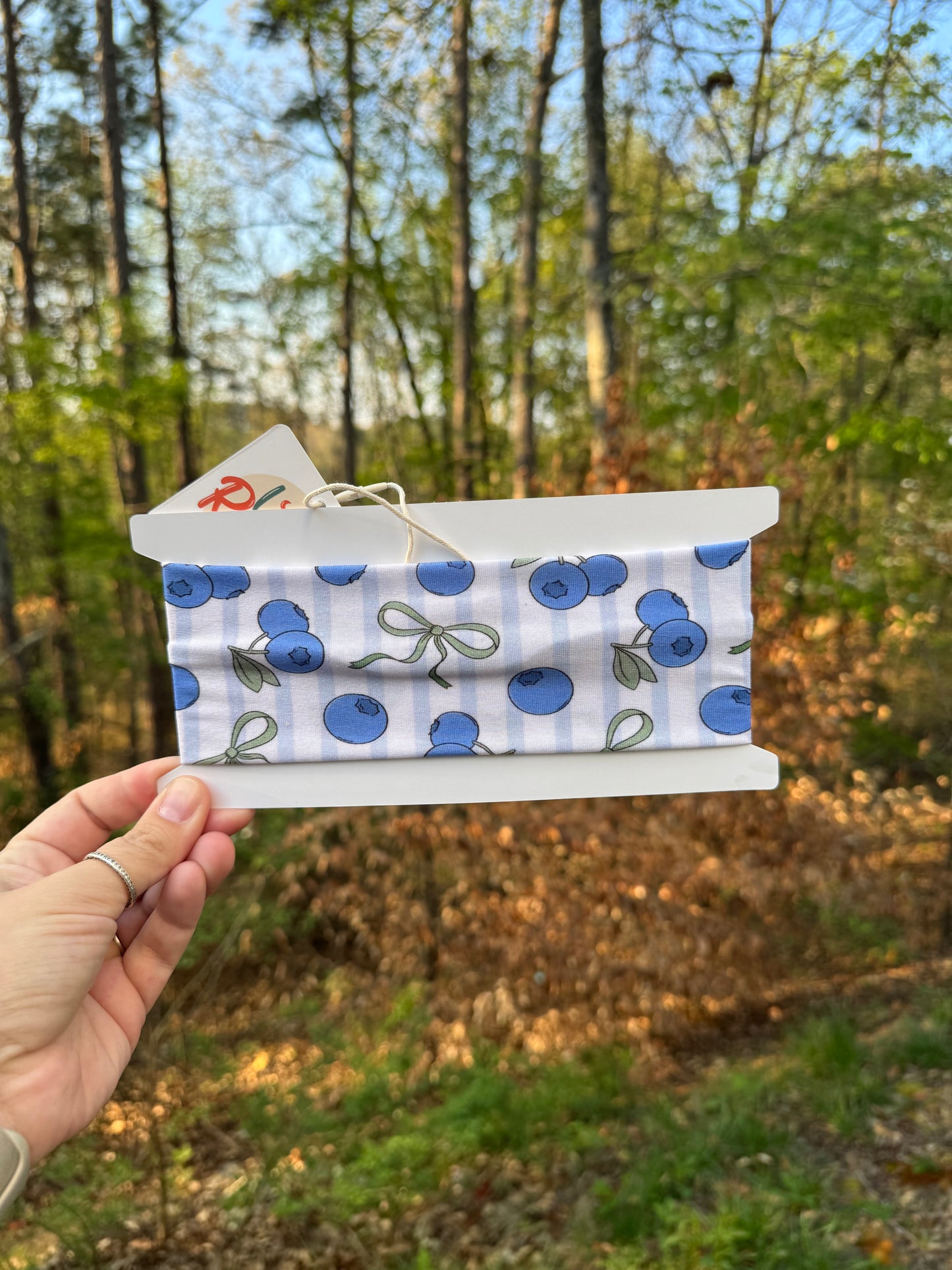 Blueberry Bow Headwrap