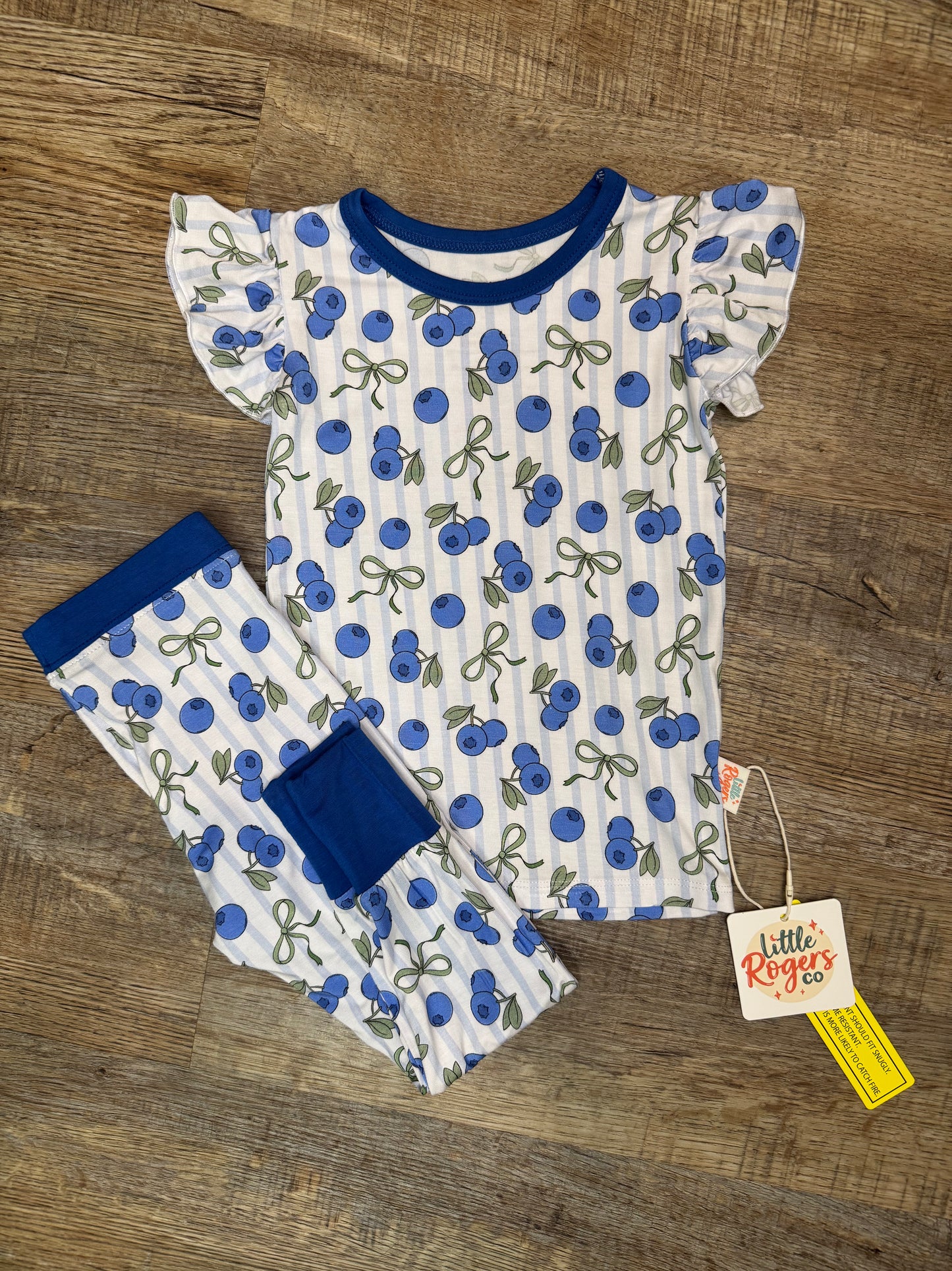 Blueberry Bows Two Piece Set