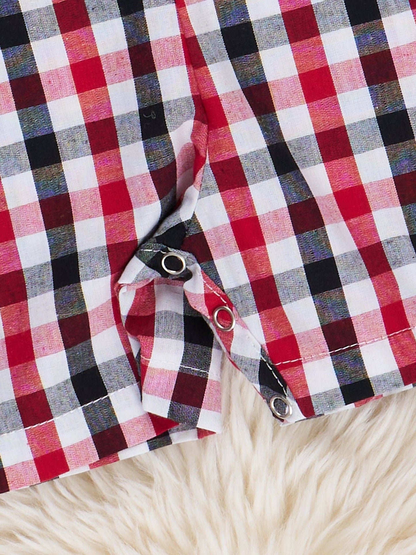 Georgia Smocked Gingham Johnny