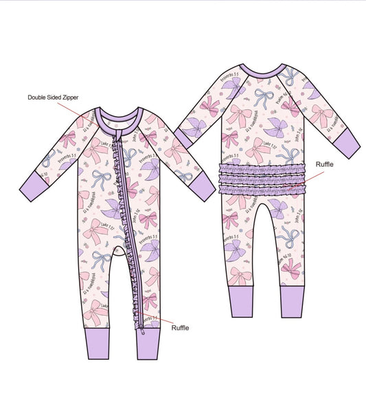 Blessed Bows Ruffle Zippy