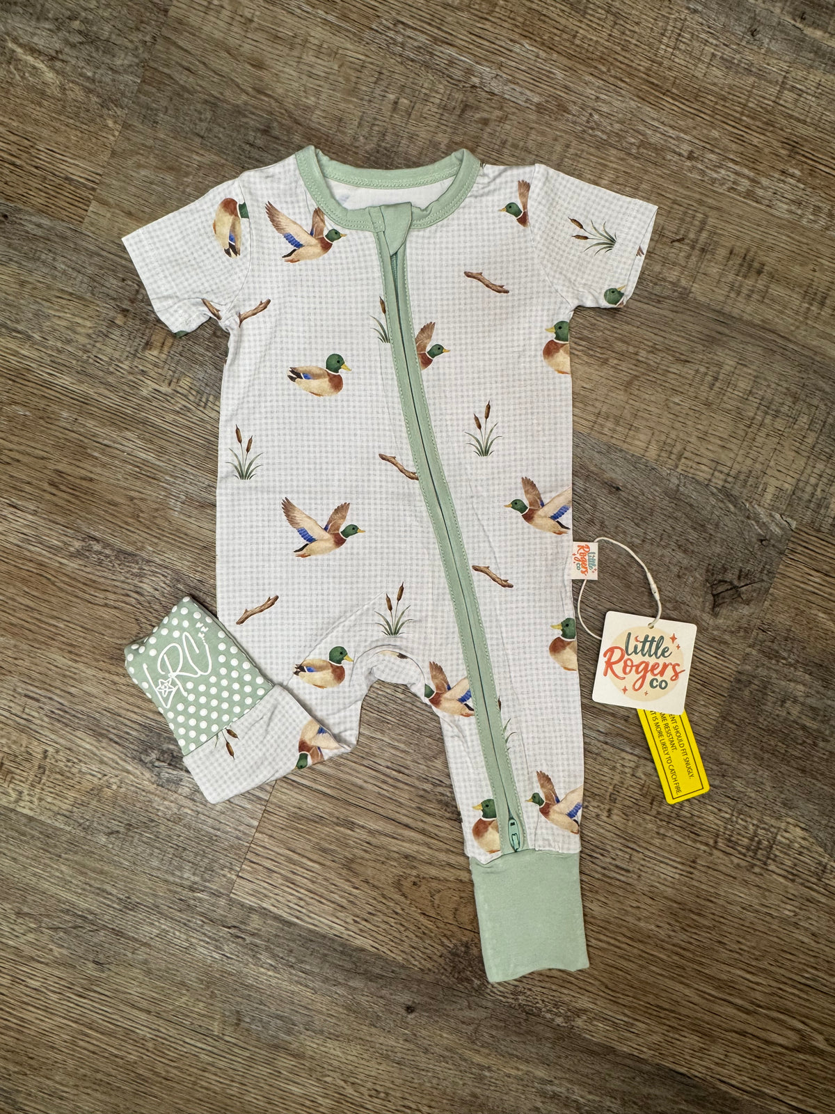 Marshland Mallards Short Sleeve Zippy
