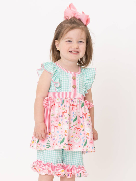 Farmyard Bow Ruffle Outfit