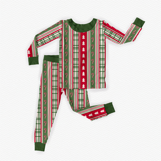 Holly & Plaid Two Piece Set