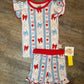 Star Spangled Bows Ruffle Short Set
