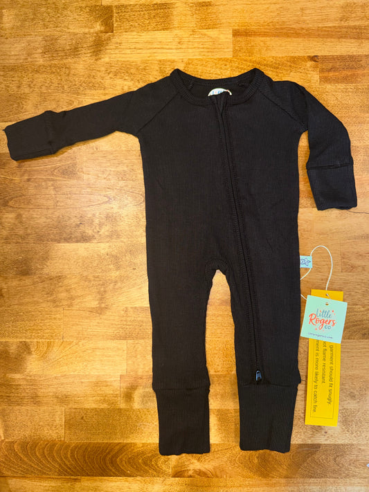 Stormy Slate Ribbed Zippy