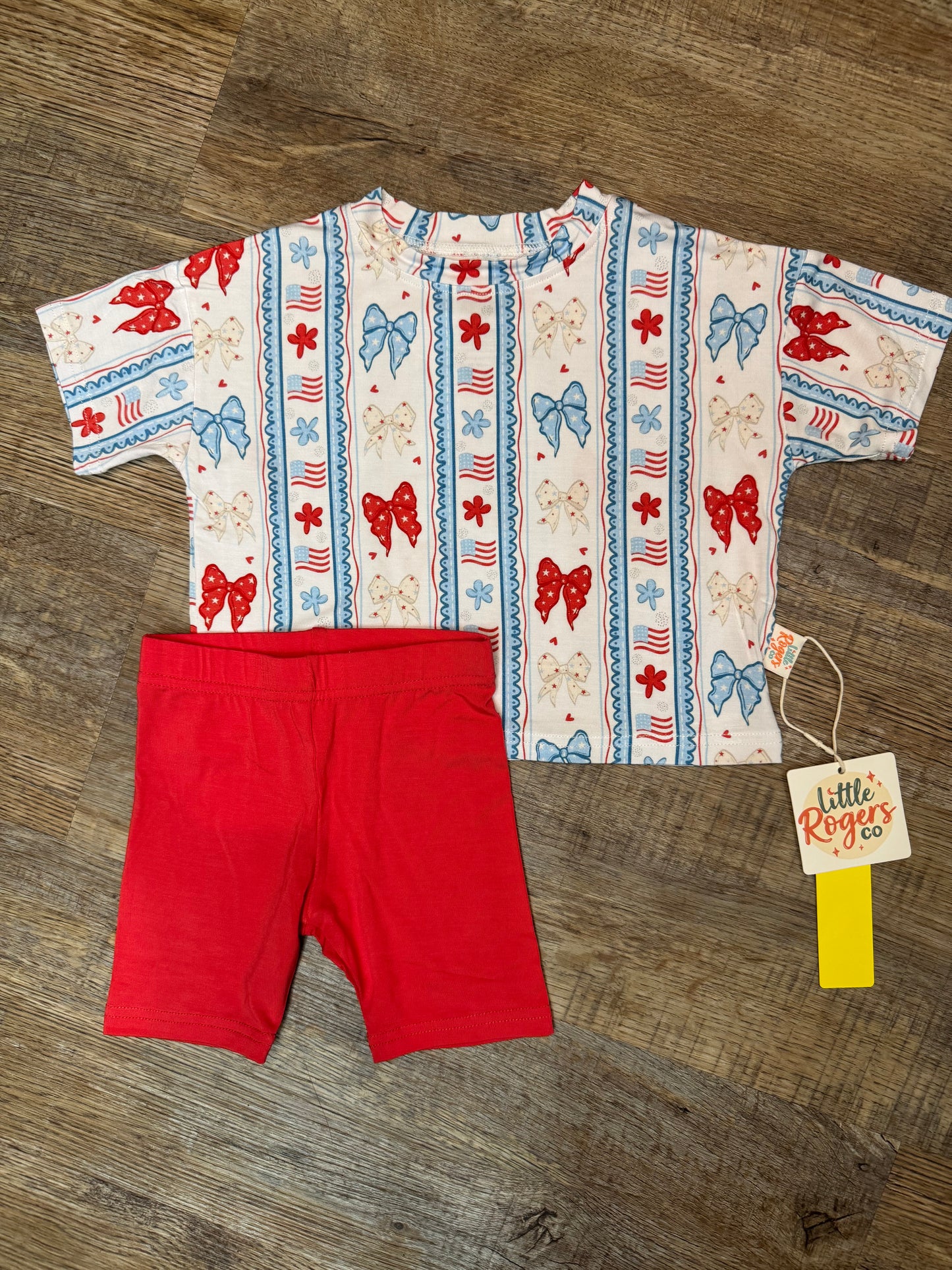 Star Spangled Bows Biker Set