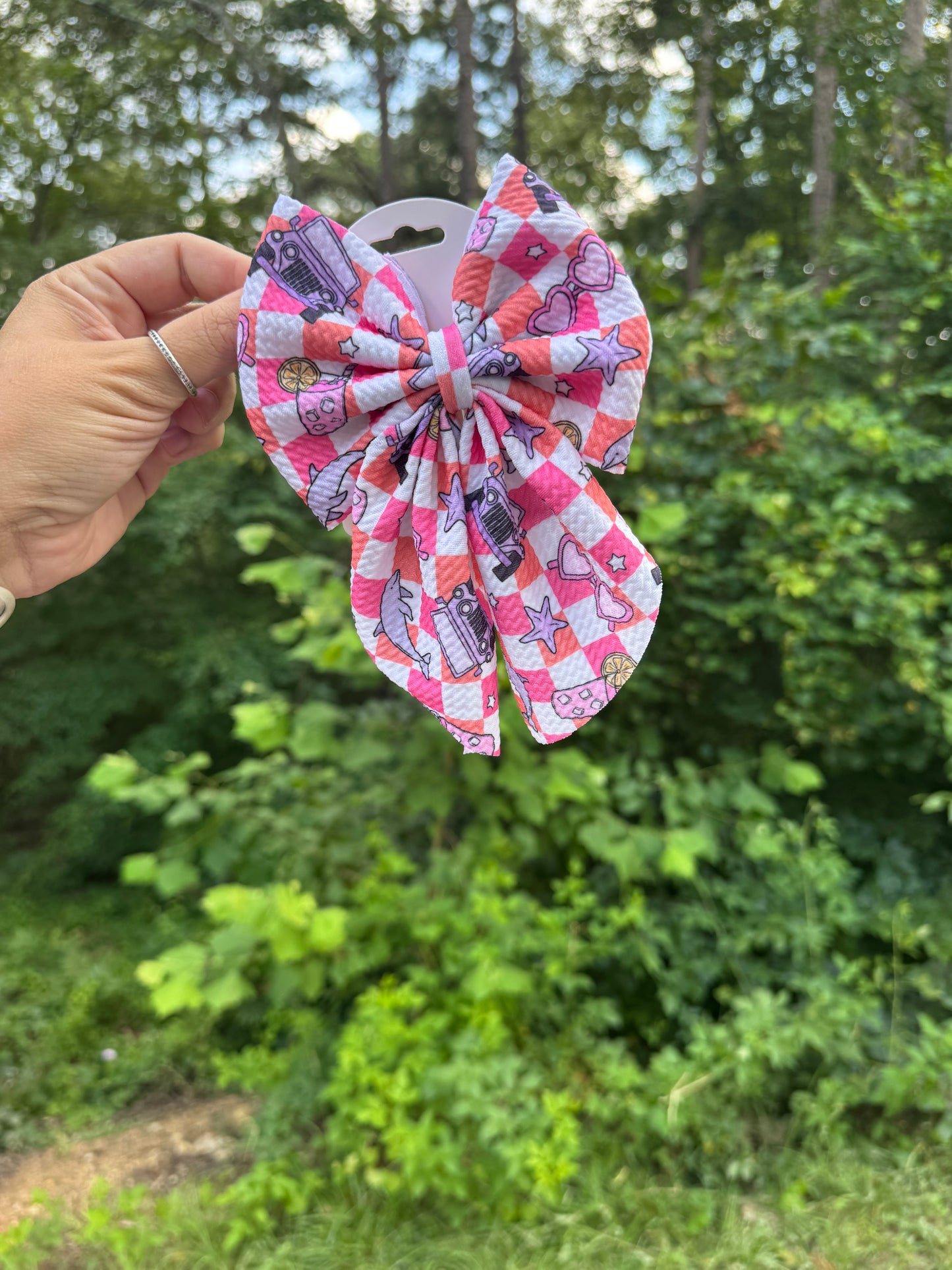 Salty Sweetheart Sailor Clip Bow