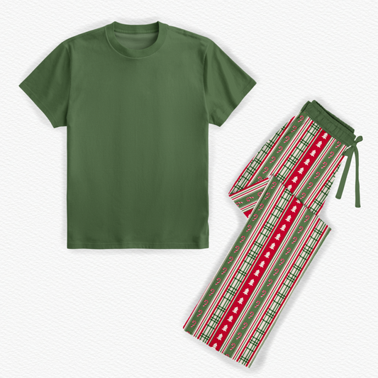 Holly & Plaid Adult Lounge Set