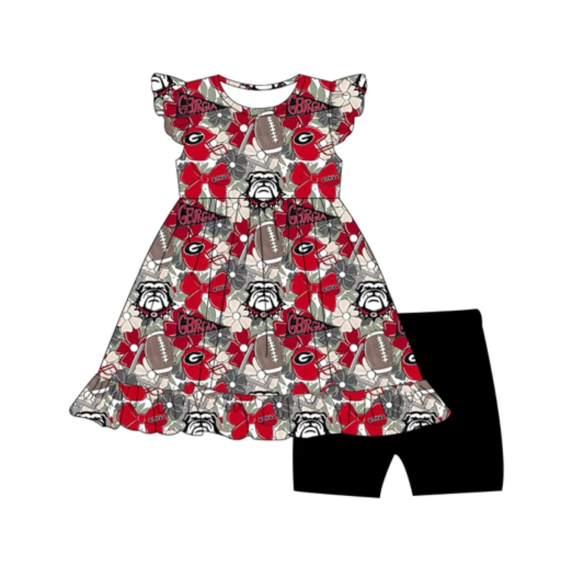 Tailgate Tulips Peplum Set Preorder