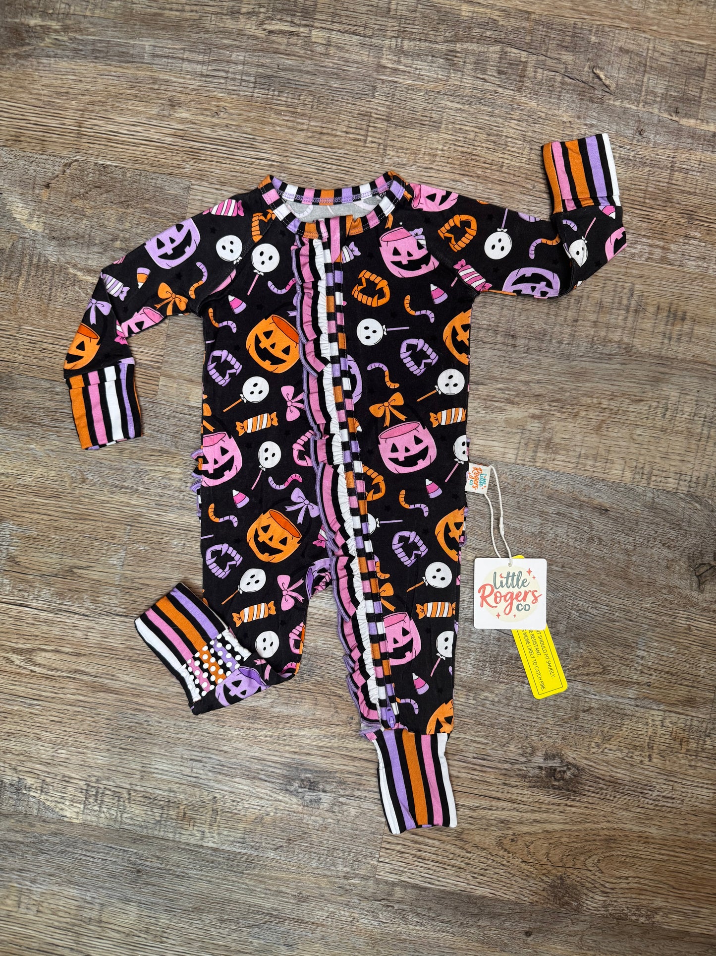 Sweet & Spooky Ruffle Zippy