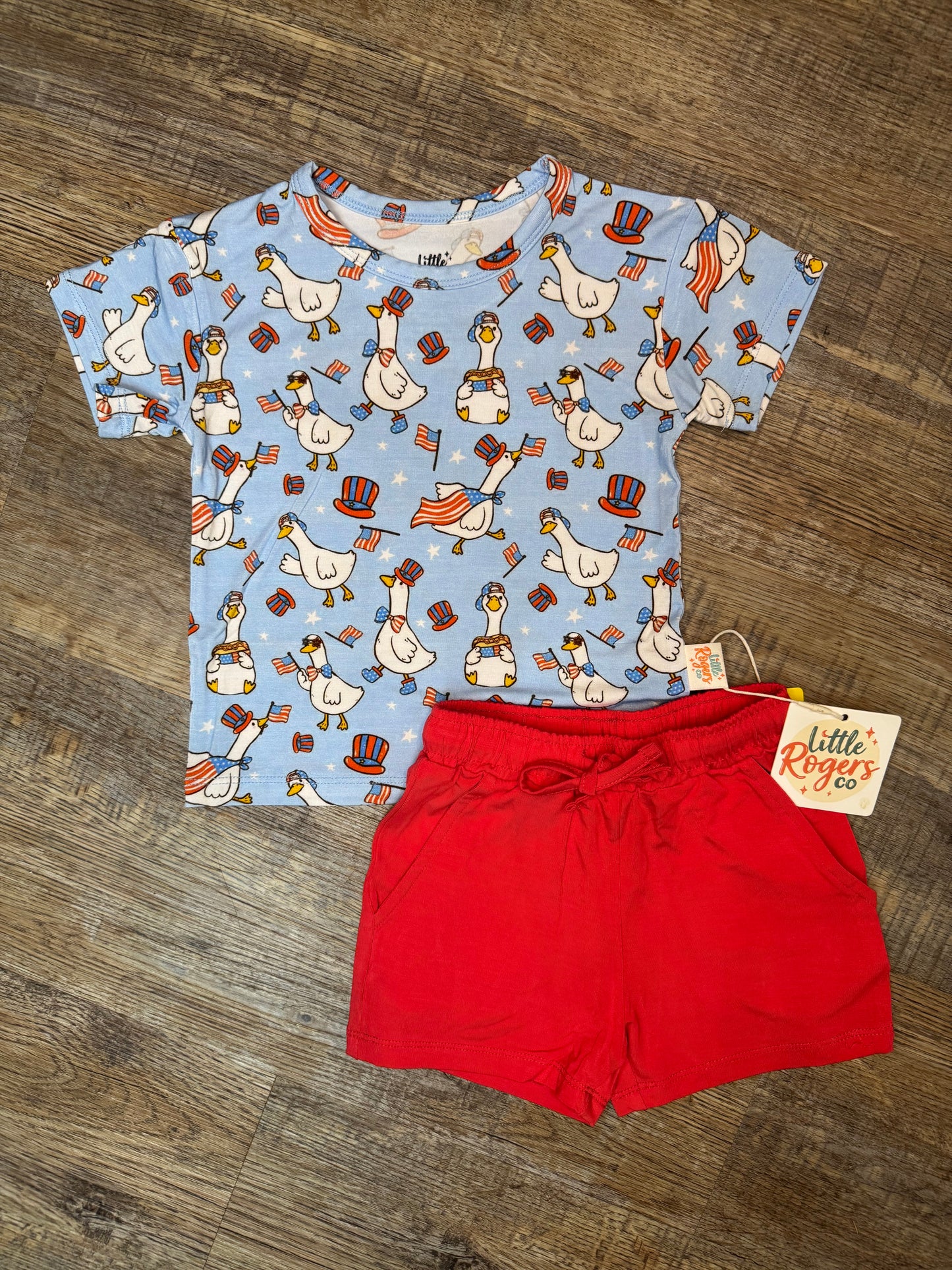 Red, White, & Goose Daywear Set