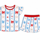 PRESALE Star Spangled Bows Ruffle Short Set