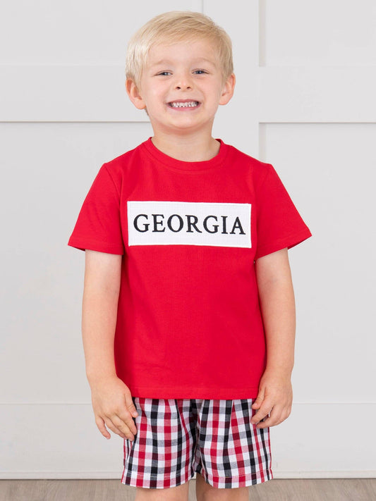 Georgia Smocked Gingham Outfit